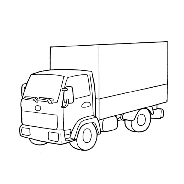Coloring page: Truck (Transportation) #135538 - Free Printable Coloring Pages