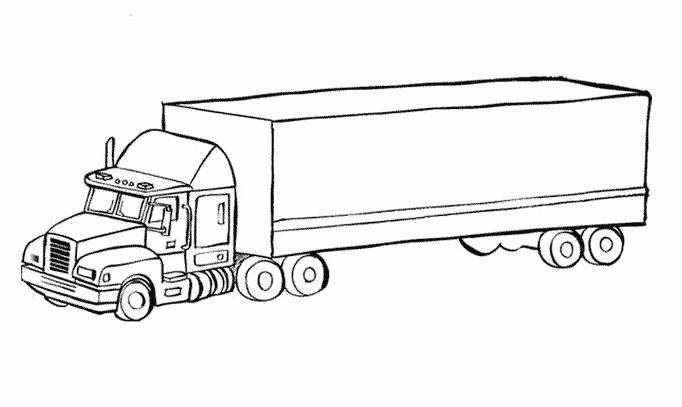 Coloring page: Truck (Transportation) #135550 - Free Printable Coloring Pages