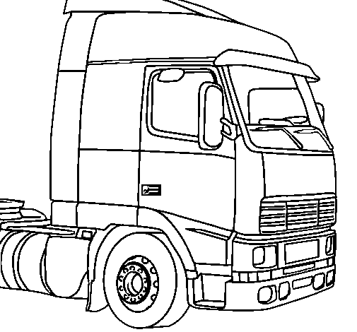Coloring page: Truck (Transportation) #135553 - Free Printable Coloring Pages