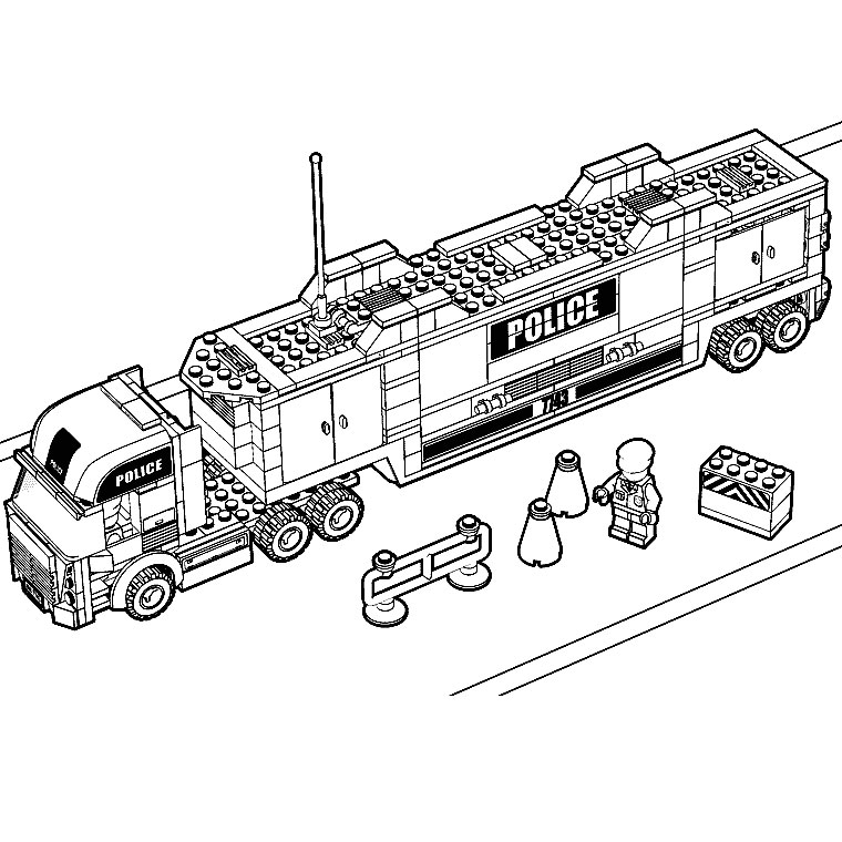Coloring page: Truck (Transportation) #135554 - Free Printable Coloring Pages
