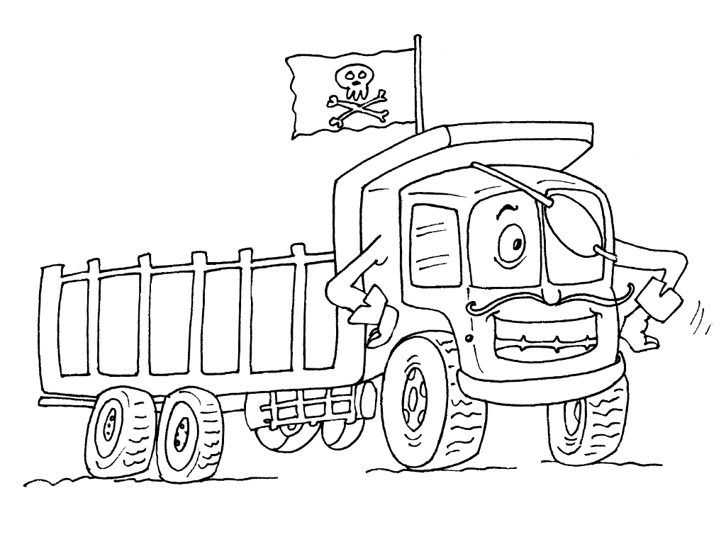 Coloring page: Truck (Transportation) #135558 - Free Printable Coloring Pages