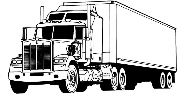 Coloring page: Truck (Transportation) #135560 - Free Printable Coloring Pages