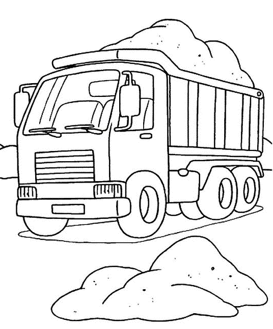 Coloring page: Truck (Transportation) #135565 - Free Printable Coloring Pages