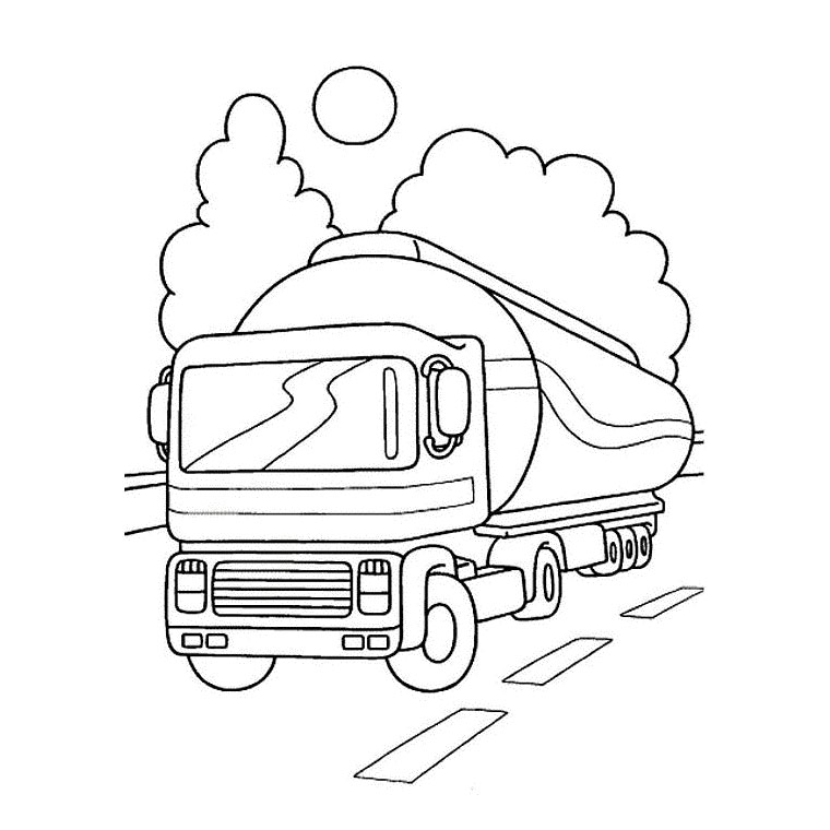 Truck #29 (Transportation) – Printable coloring pages