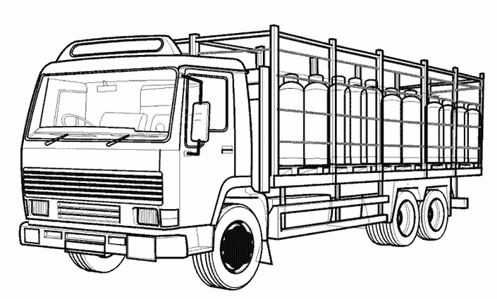 Coloring page: Truck (Transportation) #135574 - Free Printable Coloring Pages