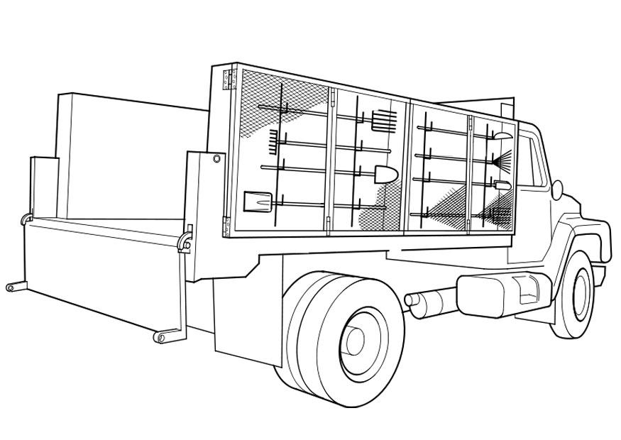 Coloring page: Truck (Transportation) #135579 - Free Printable Coloring Pages