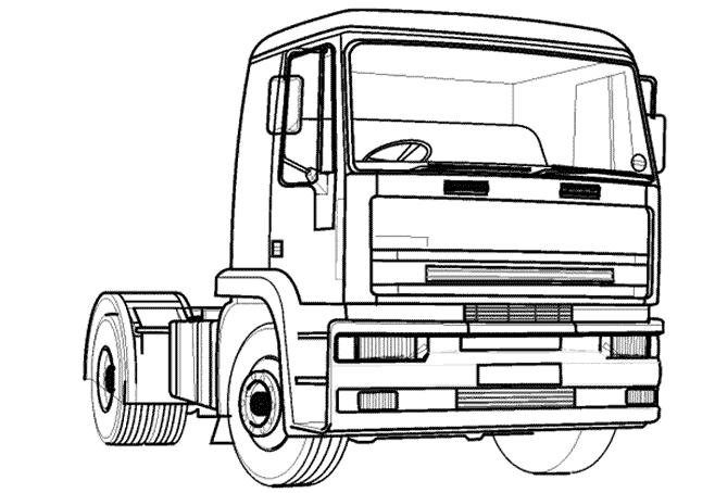 Coloring page: Truck (Transportation) #135582 - Free Printable Coloring Pages