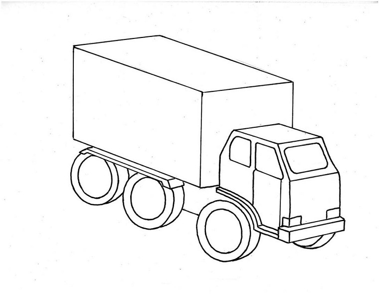 Coloring page: Truck (Transportation) #135586 - Free Printable Coloring Pages