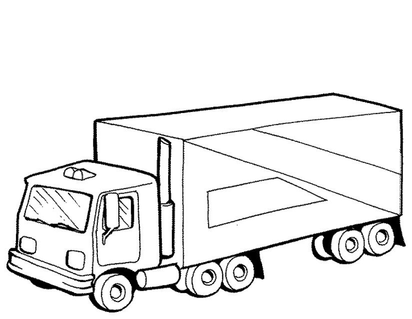 Coloring page: Truck (Transportation) #135591 - Free Printable Coloring Pages