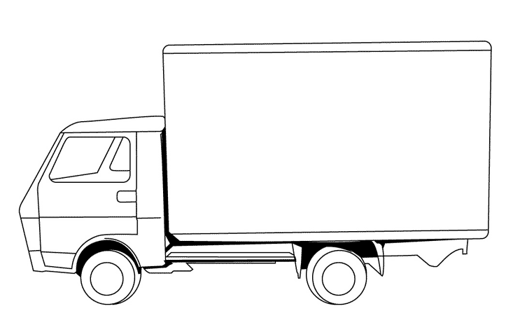 Truck Transportation Printable Coloring Pages