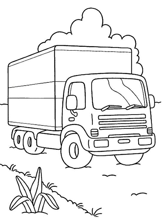 Coloring page: Truck (Transportation) #135603 - Free Printable Coloring Pages
