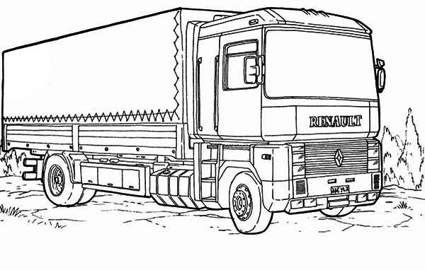 Coloring page: Truck (Transportation) #135640 - Free Printable Coloring Pages