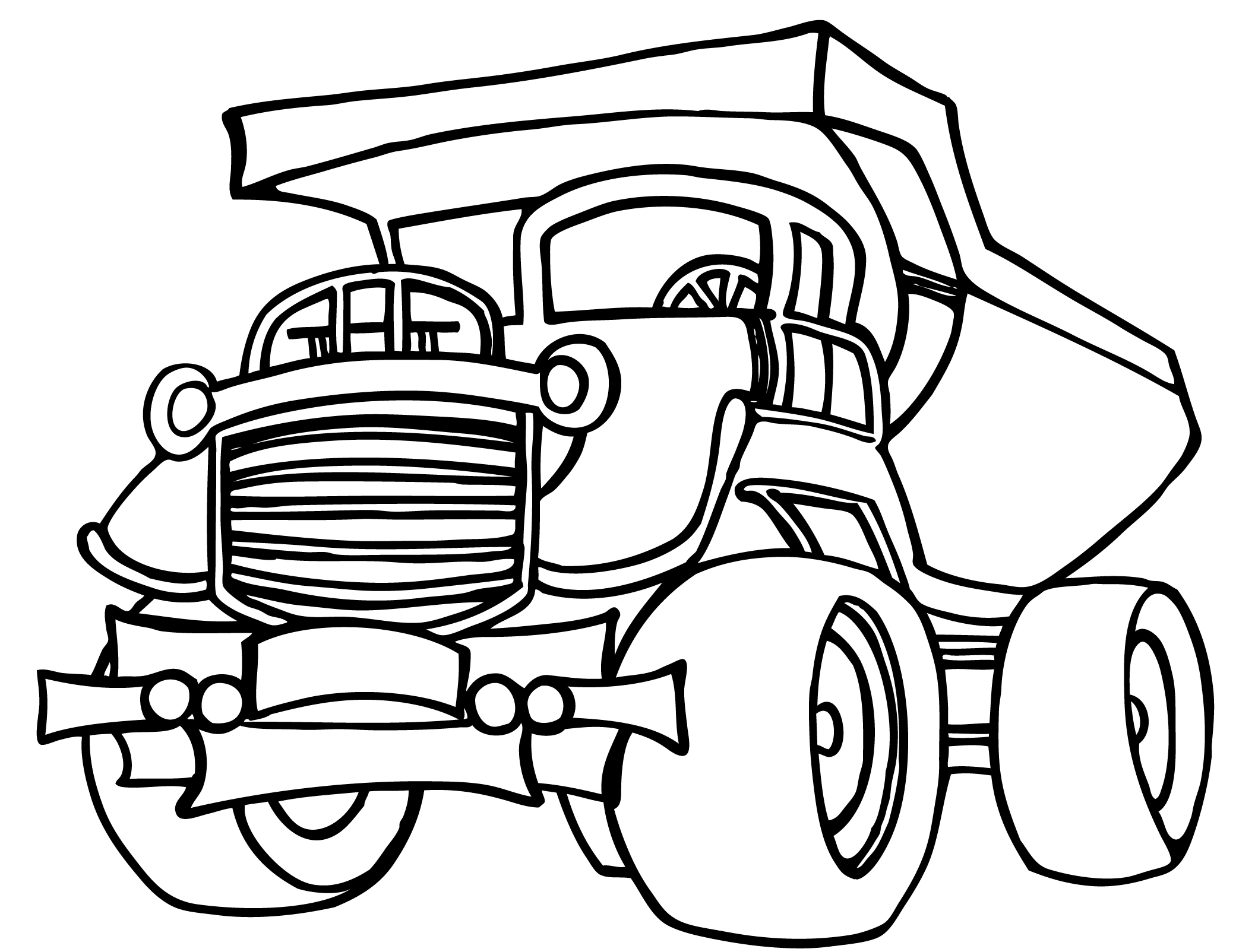Coloring page: Truck (Transportation) #135649 - Free Printable Coloring Pages