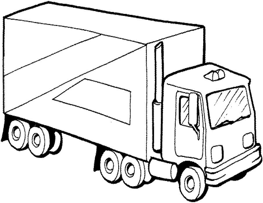 Coloring page: Truck (Transportation) #135658 - Free Printable Coloring Pages