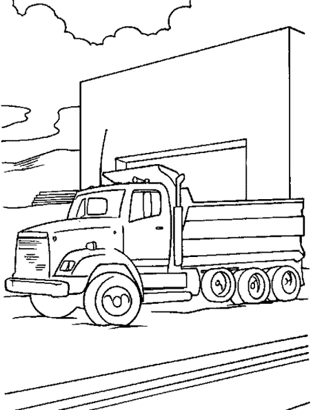 Coloring page: Truck (Transportation) #135679 - Free Printable Coloring Pages