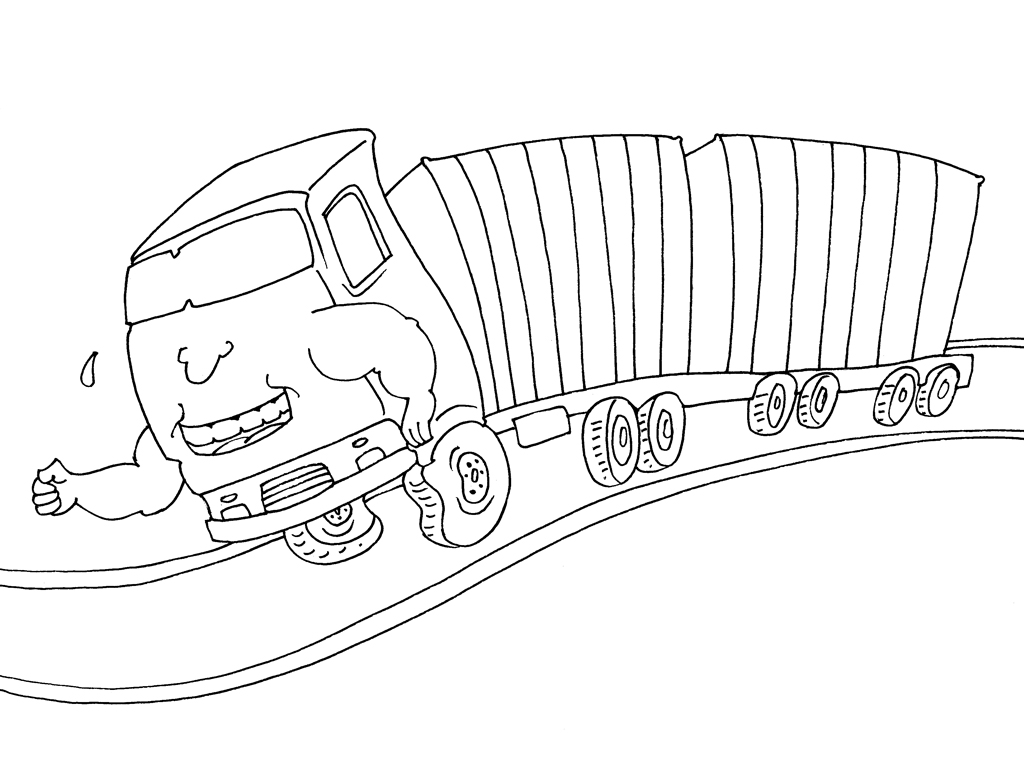 Coloring page: Truck (Transportation) #135683 - Free Printable Coloring Pages