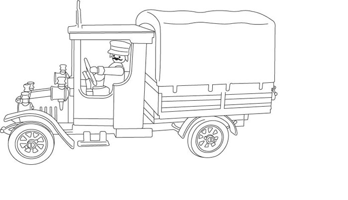 Coloring page: Truck (Transportation) #135685 - Free Printable Coloring Pages