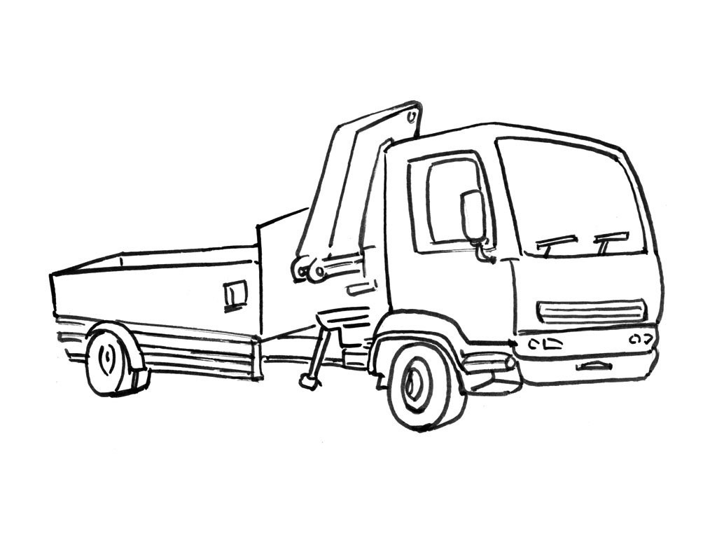 Coloring page: Truck (Transportation) #135690 - Free Printable Coloring Pages