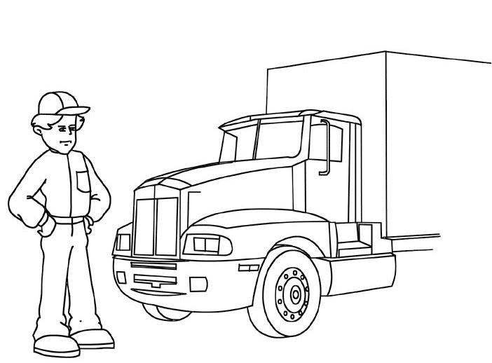 Coloring page: Truck (Transportation) #135692 - Free Printable Coloring Pages