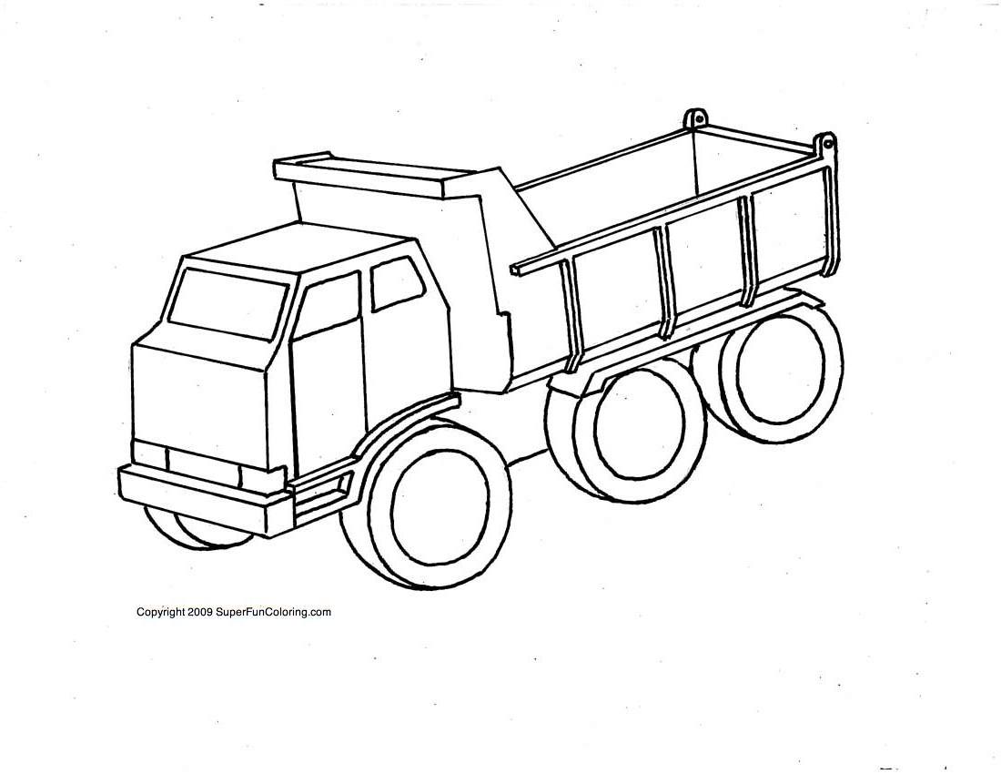 Coloring page: Truck (Transportation) #135710 - Free Printable Coloring Pages