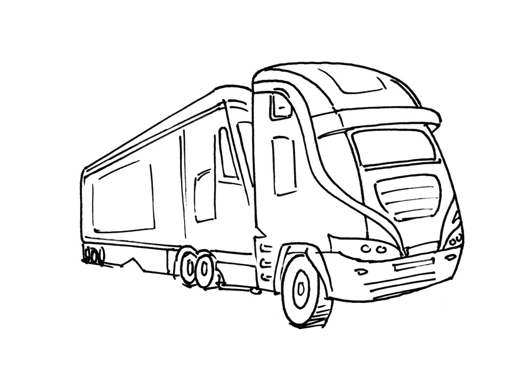 Coloring page: Truck (Transportation) #135713 - Free Printable Coloring Pages