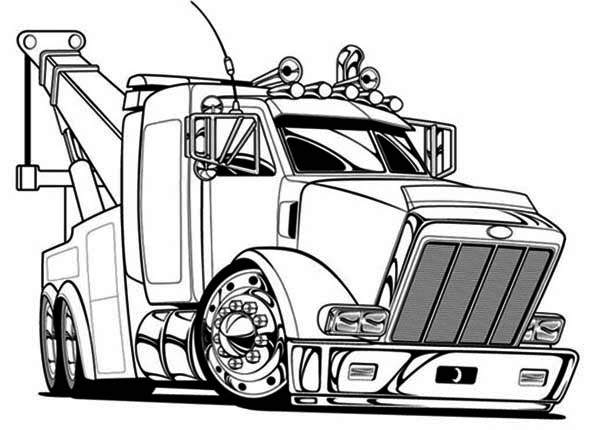 Coloring page: Truck (Transportation) #135729 - Free Printable Coloring Pages