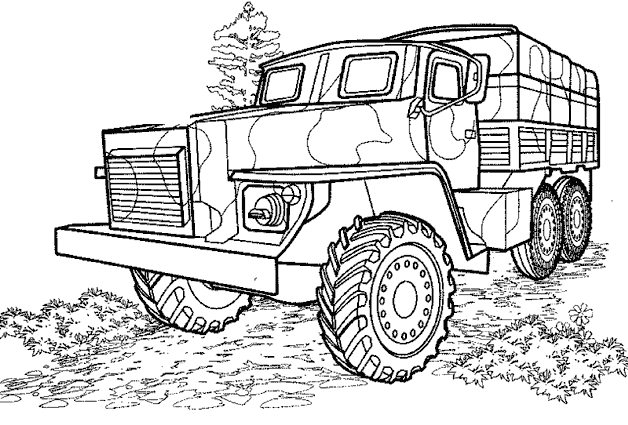Coloring page: Truck (Transportation) #135735 - Free Printable Coloring Pages