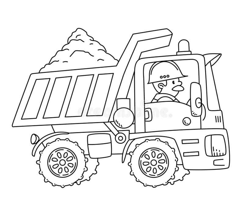 Free printable Truck coloring page #180646 from Transportation collection