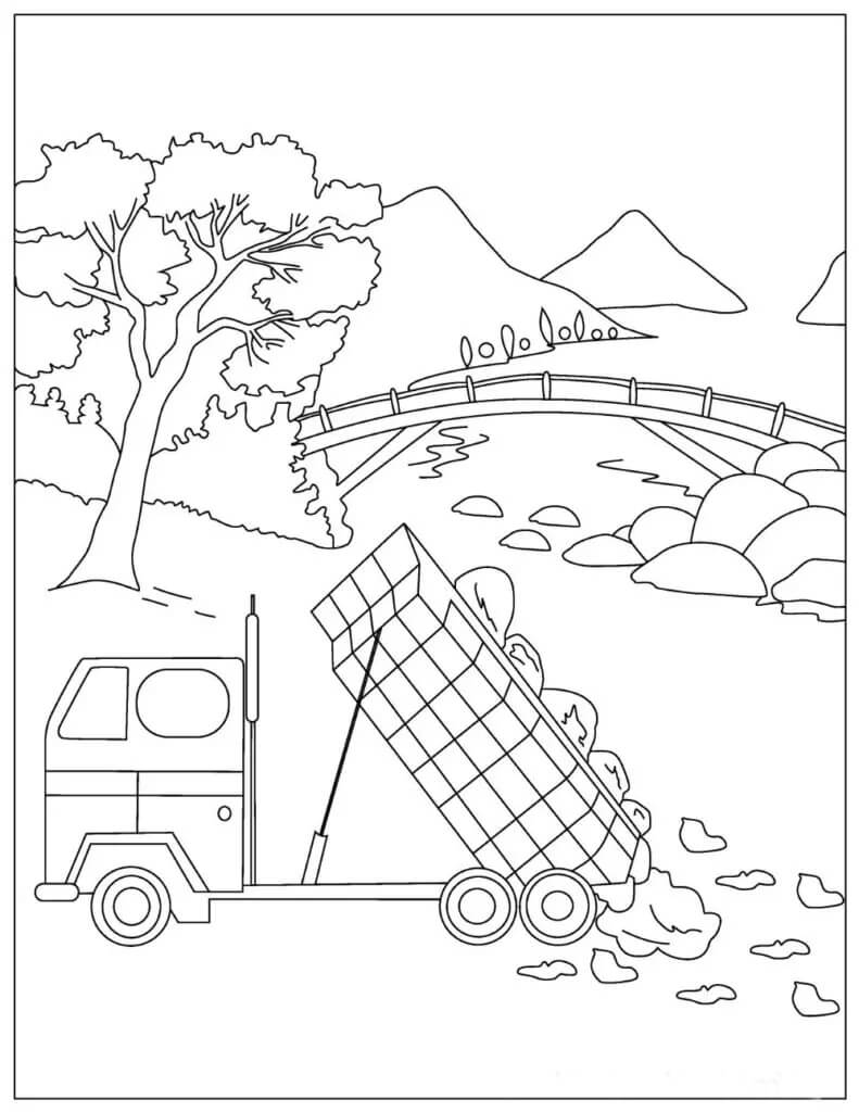 Free printable Truck coloring page #180648 from Transportation collection