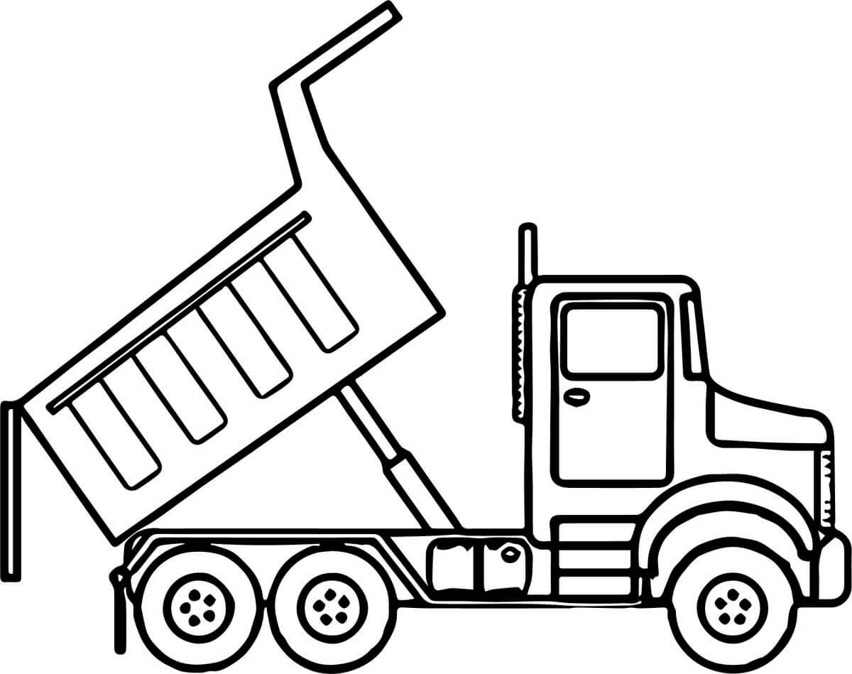 Free printable Truck coloring page #180698 from Transportation collection