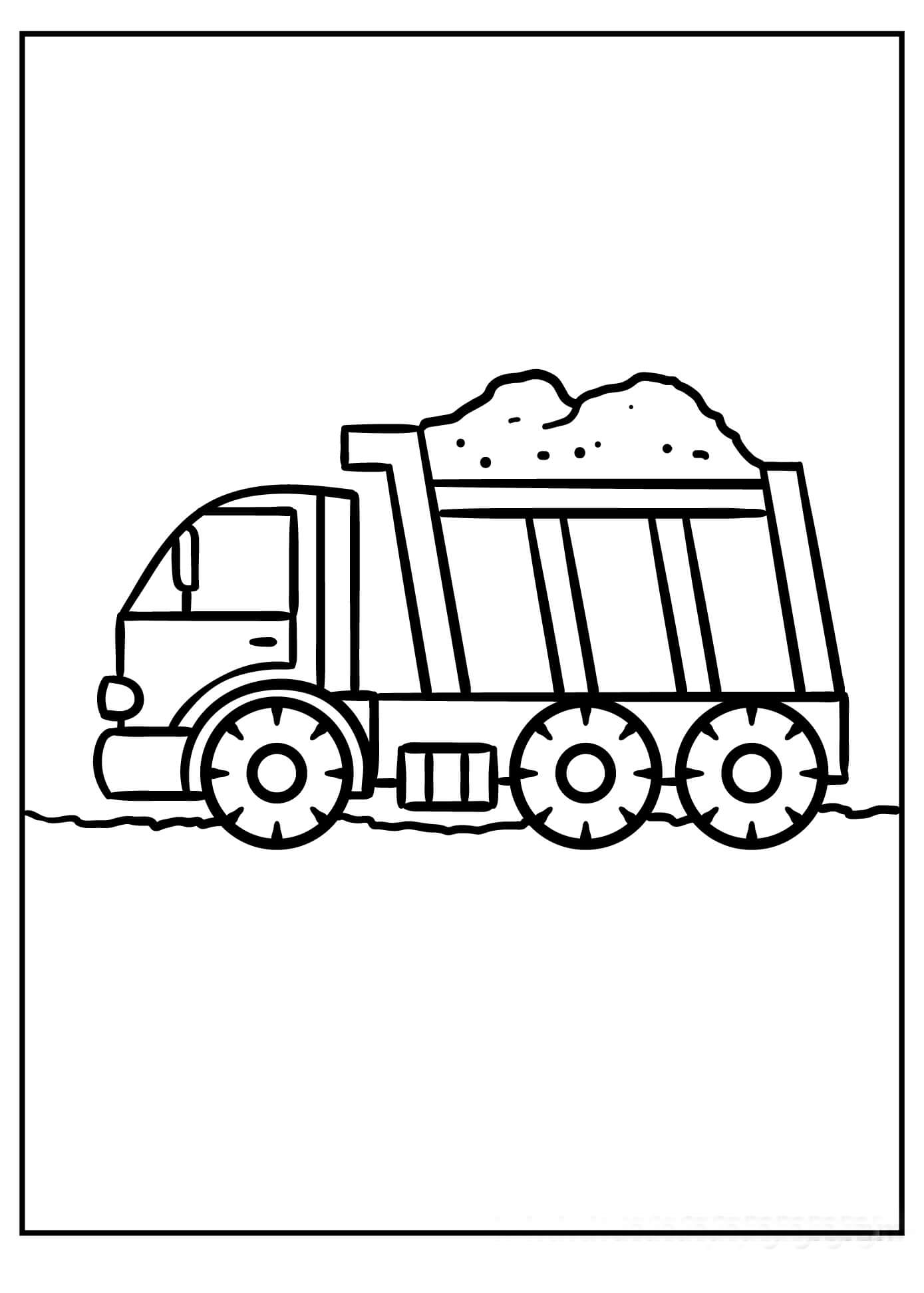 Free printable Truck coloring page #180699 from Transportation collection