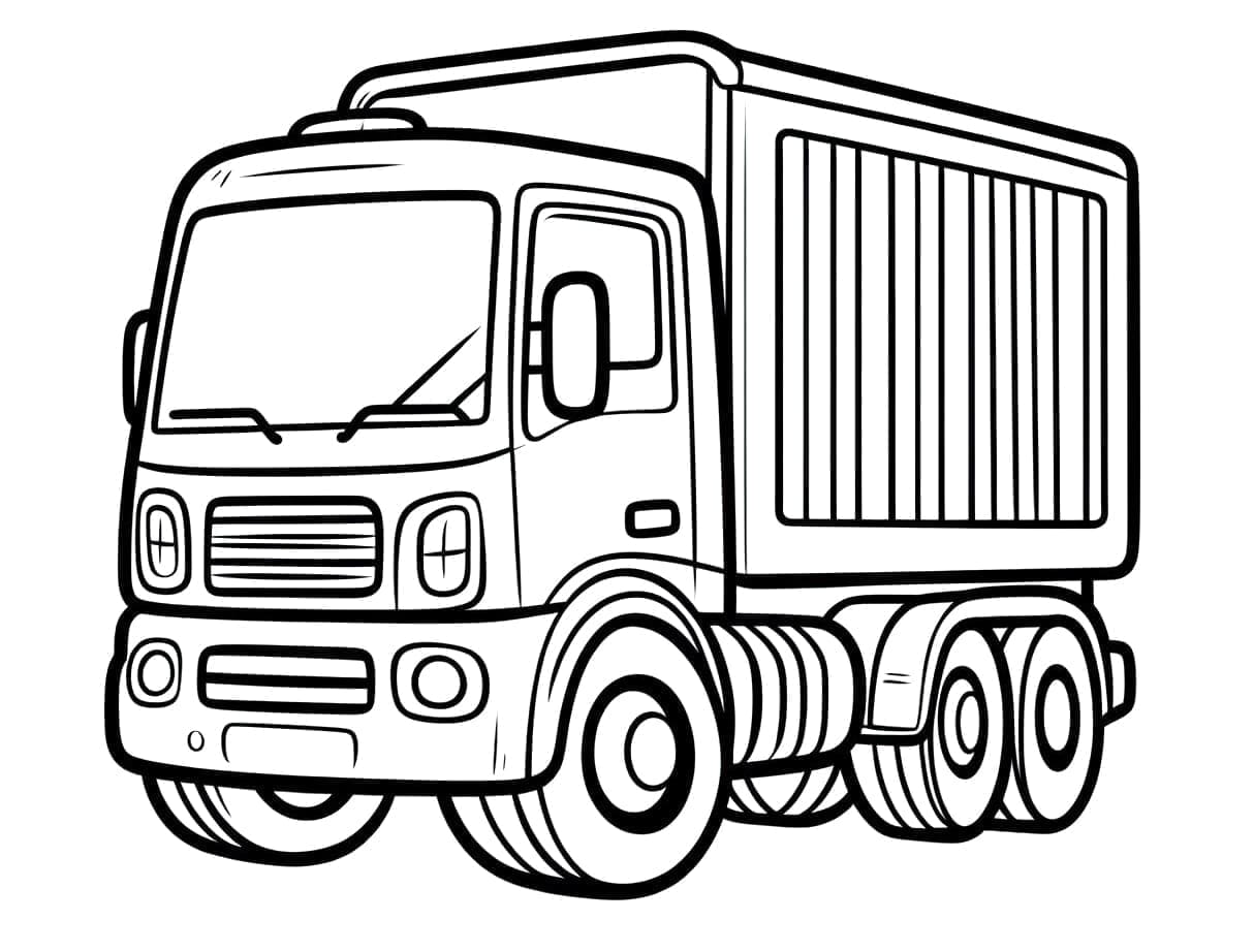 Free printable Truck coloring page #216084 from Transportation collection