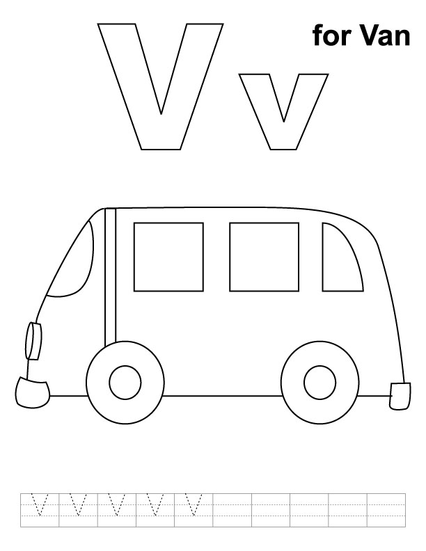Coloring page: Van (Transportation) #145094 - Free Printable Coloring Pages