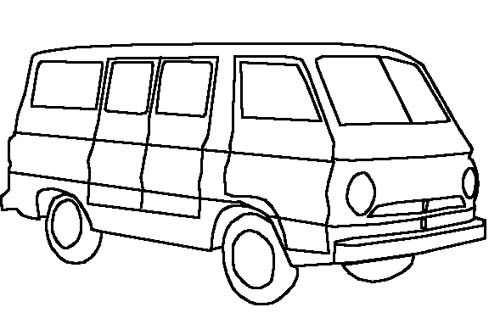Coloring page: Van (Transportation) #145096 - Free Printable Coloring Pages
