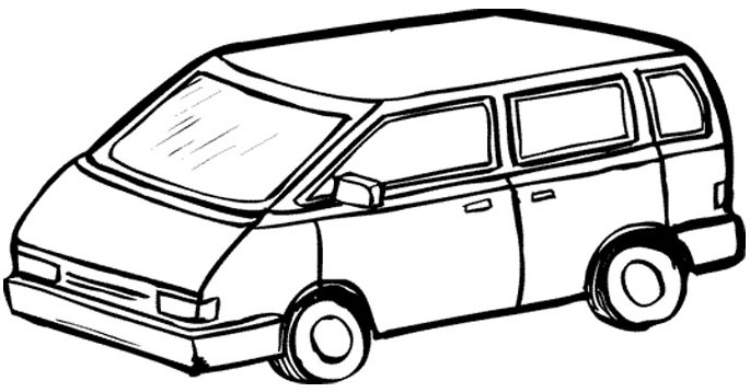 Coloring page: Van (Transportation) #145099 - Free Printable Coloring Pages