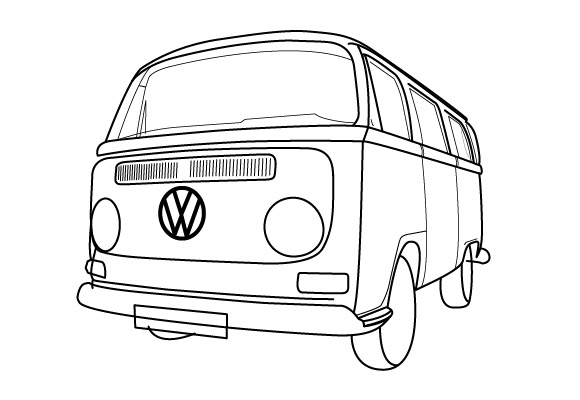 Van #145102 (Transportation) – Printable coloring pages