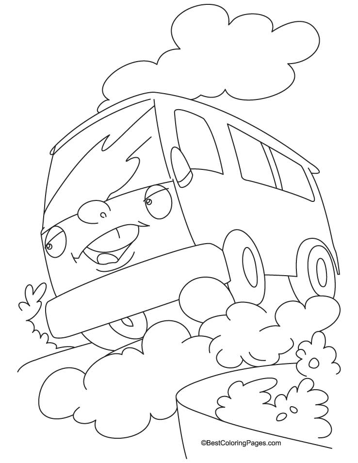 Coloring page: Van (Transportation) #145120 - Free Printable Coloring Pages