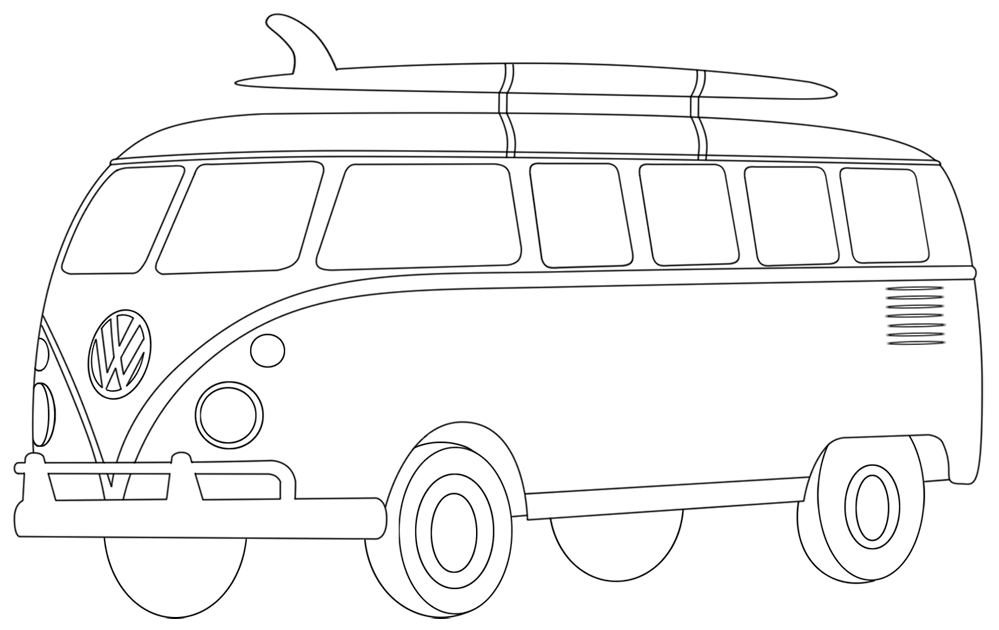Coloring page: Van (Transportation) #145125 - Free Printable Coloring Pages