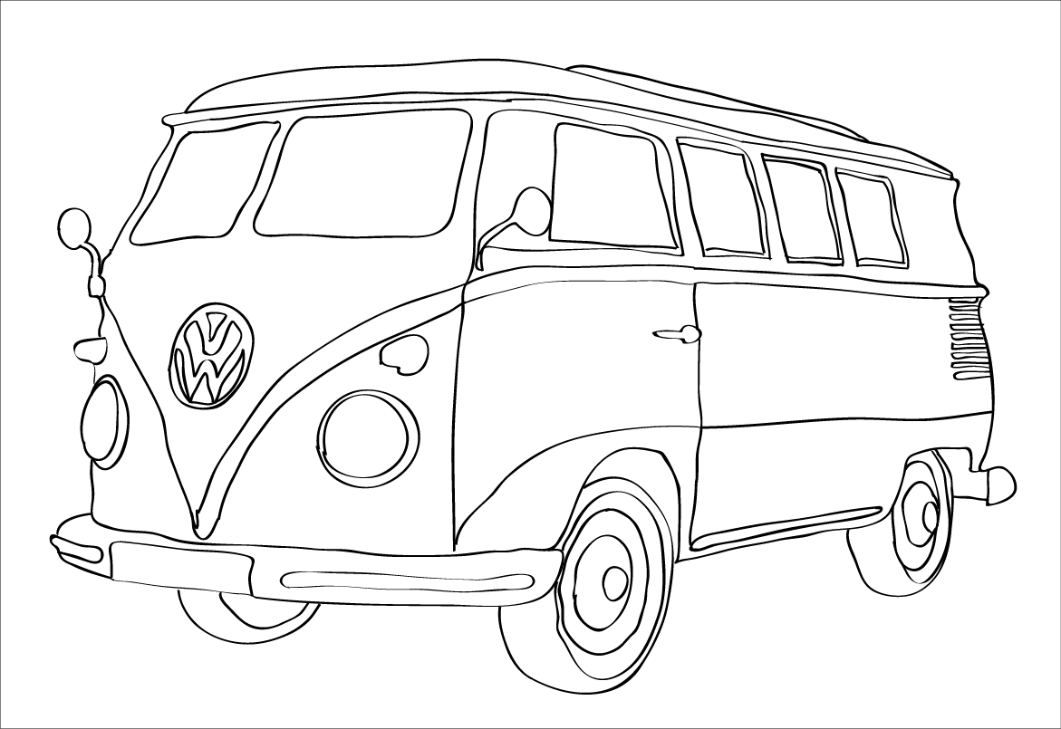 Coloring page: Van (Transportation) #145132 - Free Printable Coloring Pages