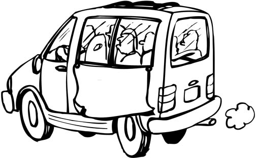 Coloring page: Van (Transportation) #145229 - Free Printable Coloring Pages