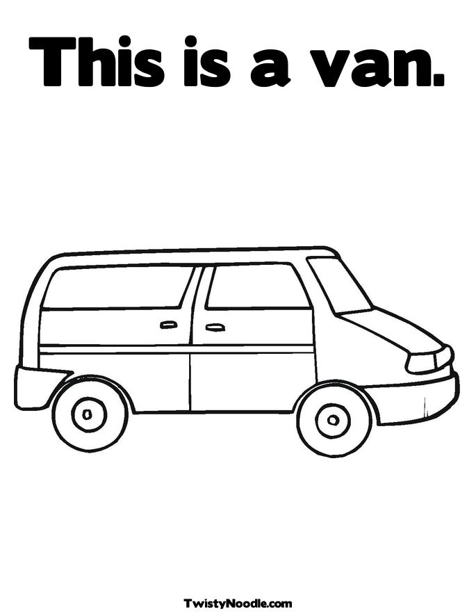 Coloring page: Van (Transportation) #145244 - Free Printable Coloring Pages