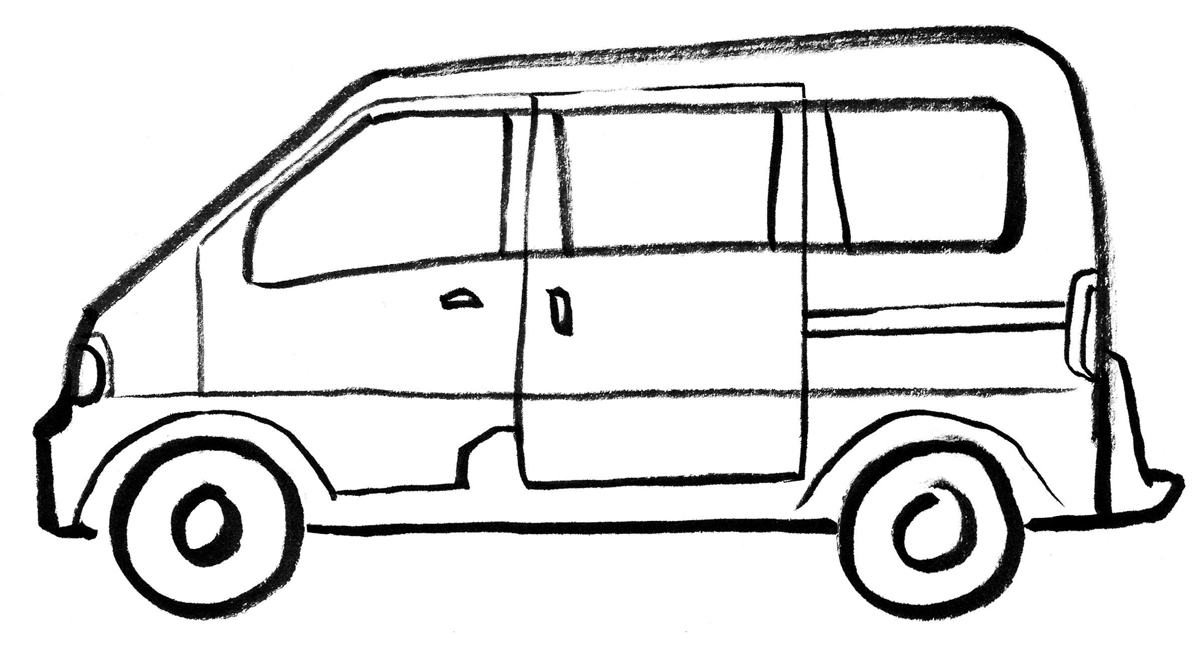 Download Van (Transportation) - Printable coloring pages