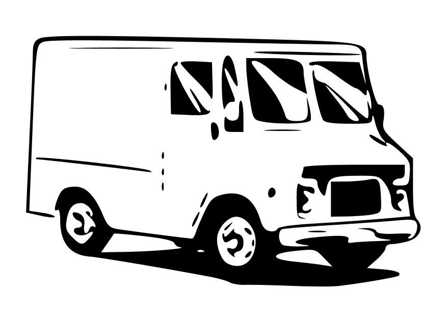 Coloring page: Van (Transportation) #145275 - Free Printable Coloring Pages
