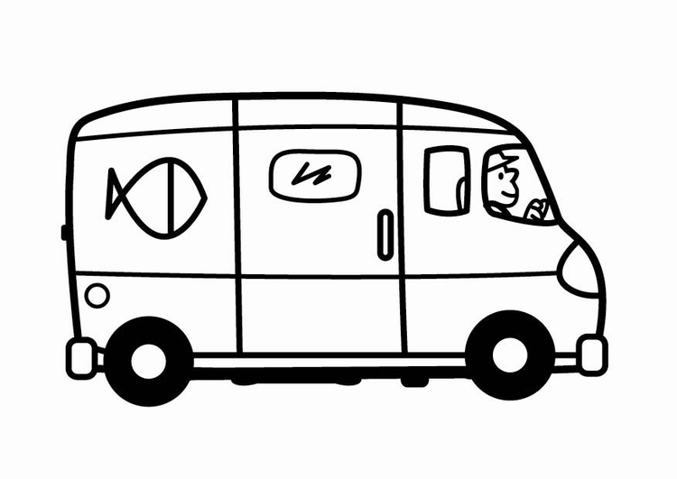 Coloring page: Van (Transportation) #145401 - Free Printable Coloring Pages