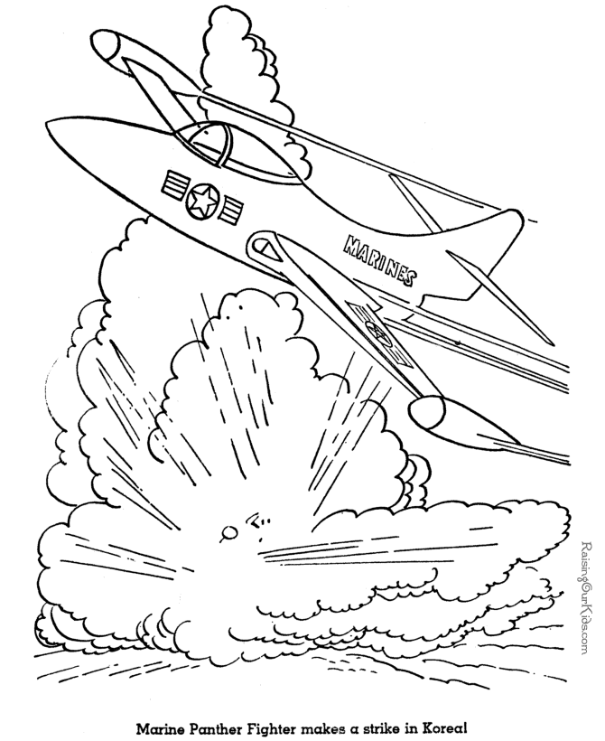 Coloring page: War Planes (Transportation) #141064 - Free Printable Coloring Pages
