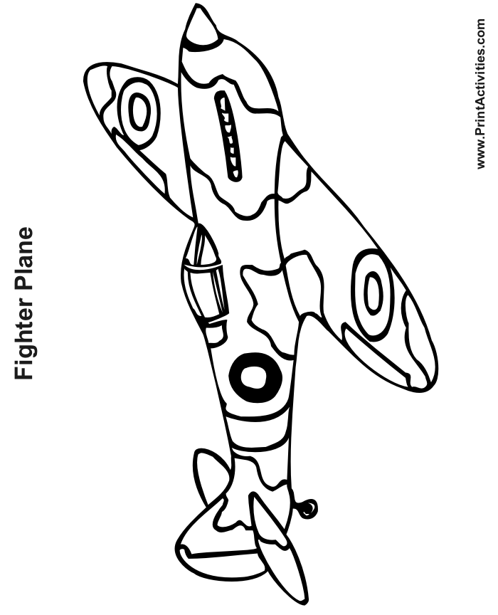 Coloring page: War Planes (Transportation) #141095 - Free Printable Coloring Pages