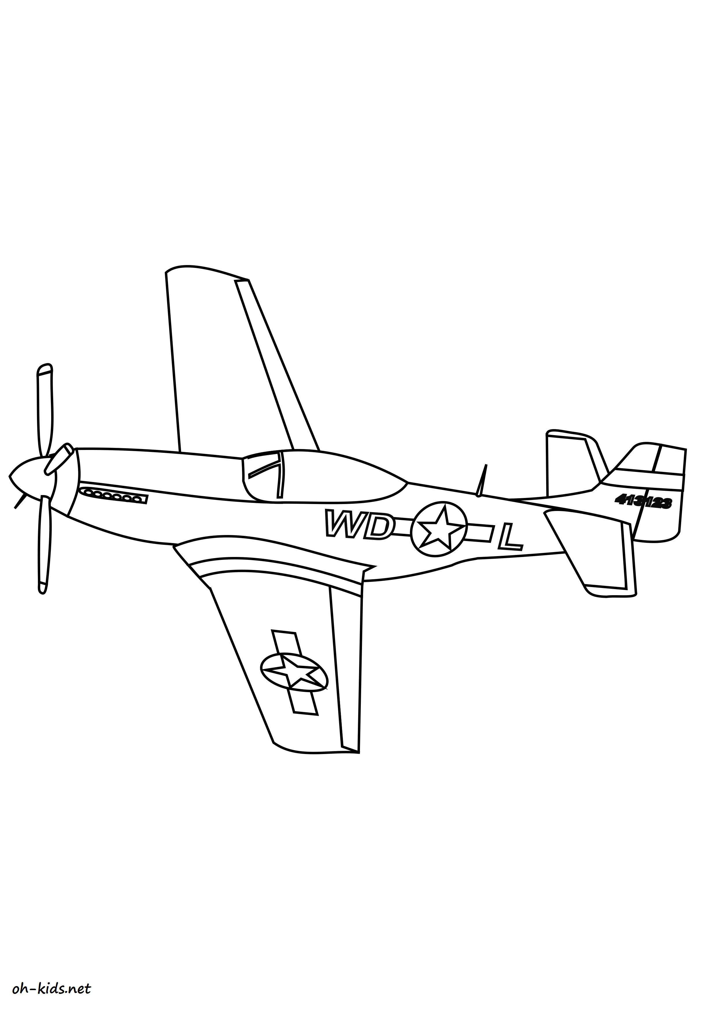 Coloring page: War Planes (Transportation) #141096 - Free Printable Coloring Pages