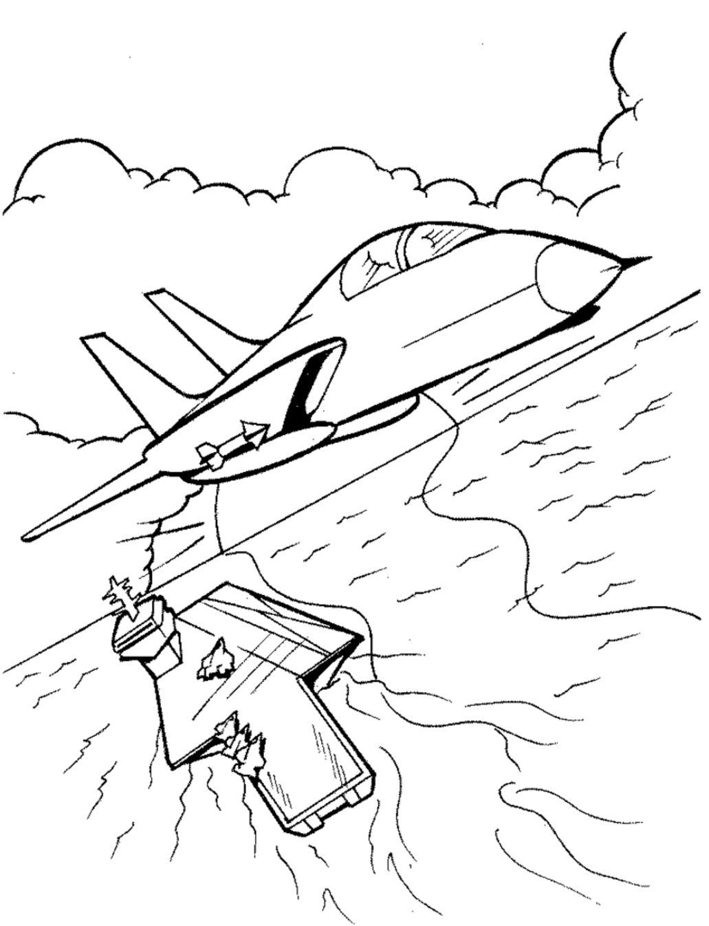 Coloring page: War Planes (Transportation) #141164 - Free Printable Coloring Pages