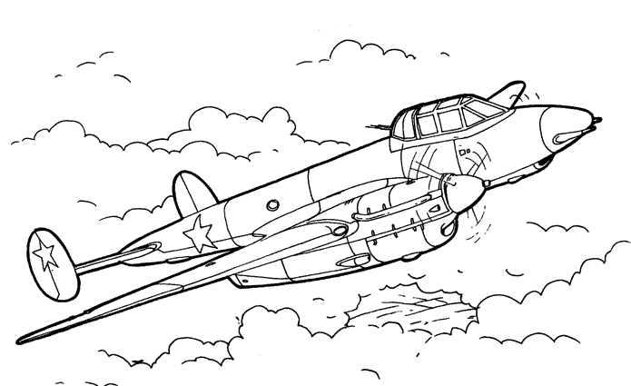Coloring page: War Planes (Transportation) #141238 - Free Printable Coloring Pages