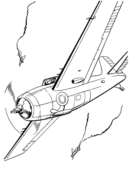 Coloring page: War Planes (Transportation) #141244 - Free Printable Coloring Pages